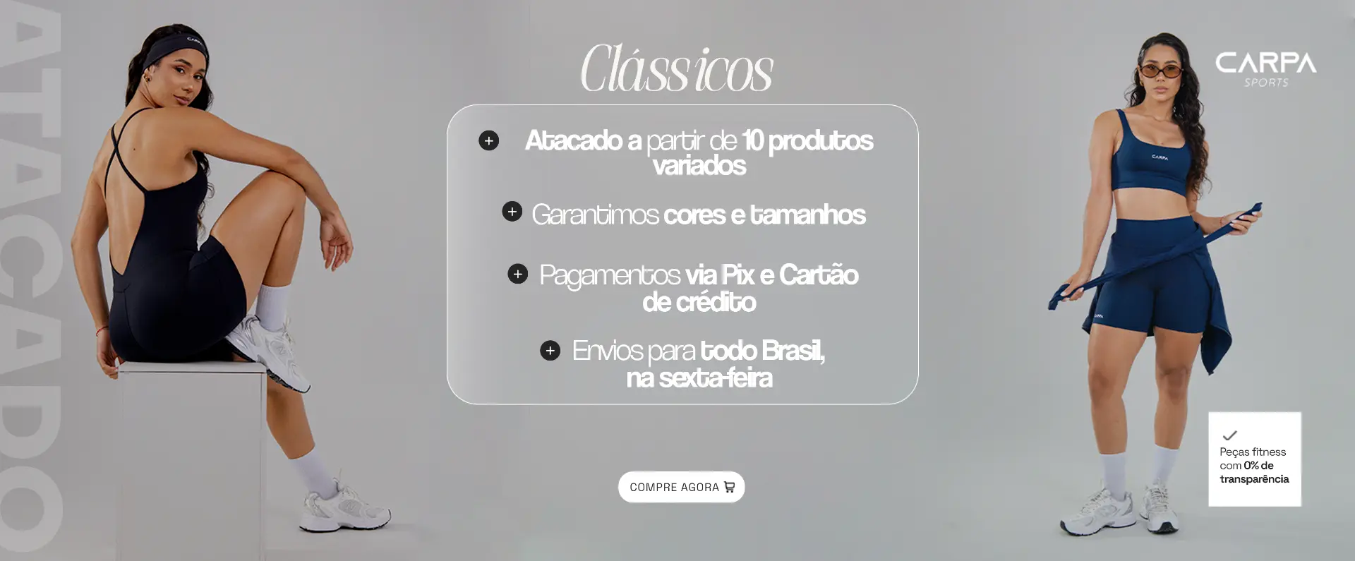 Clássicos Carpa Sports — Moda fitness com qualidade e estilo